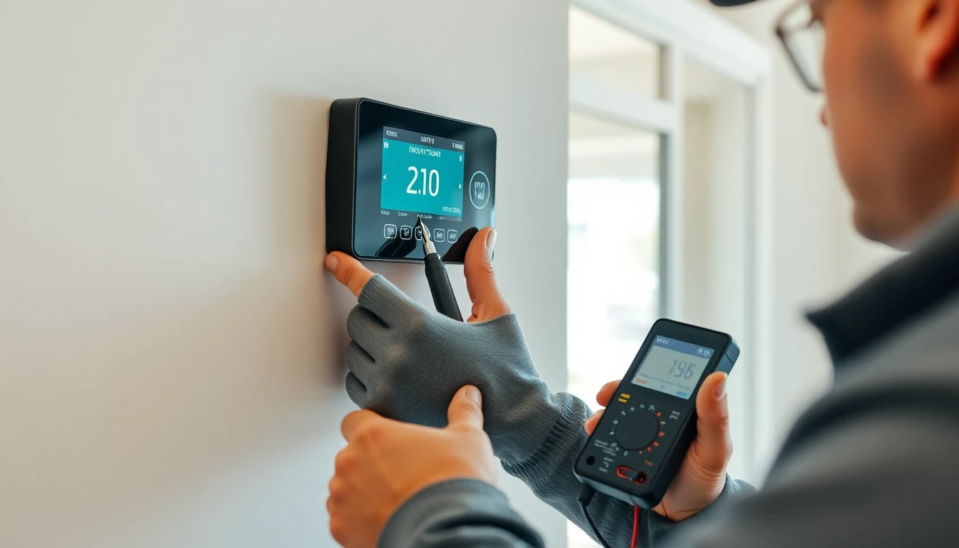 Thermostat installation